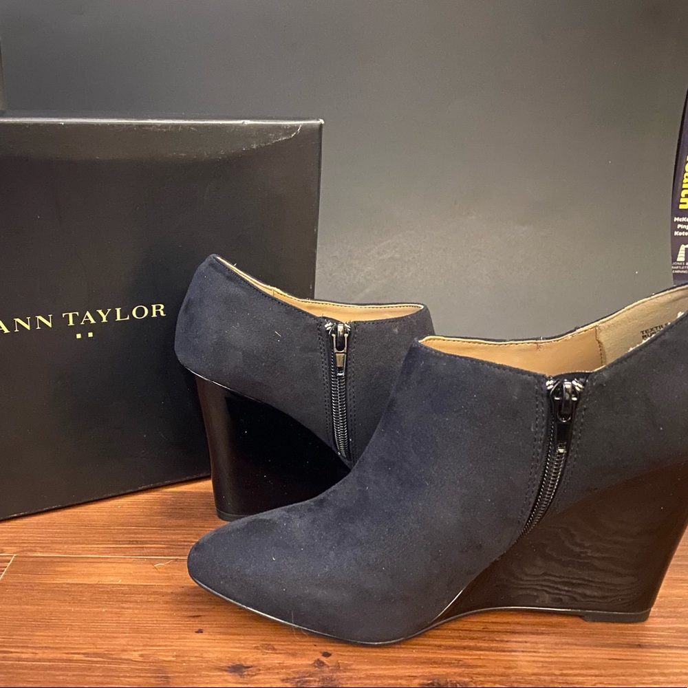 Ann Taylor Wedge Boots